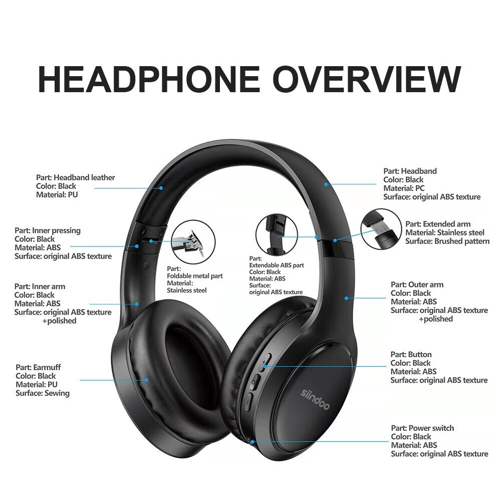 AllHeartFit™ | Foldable Wireless Headphones